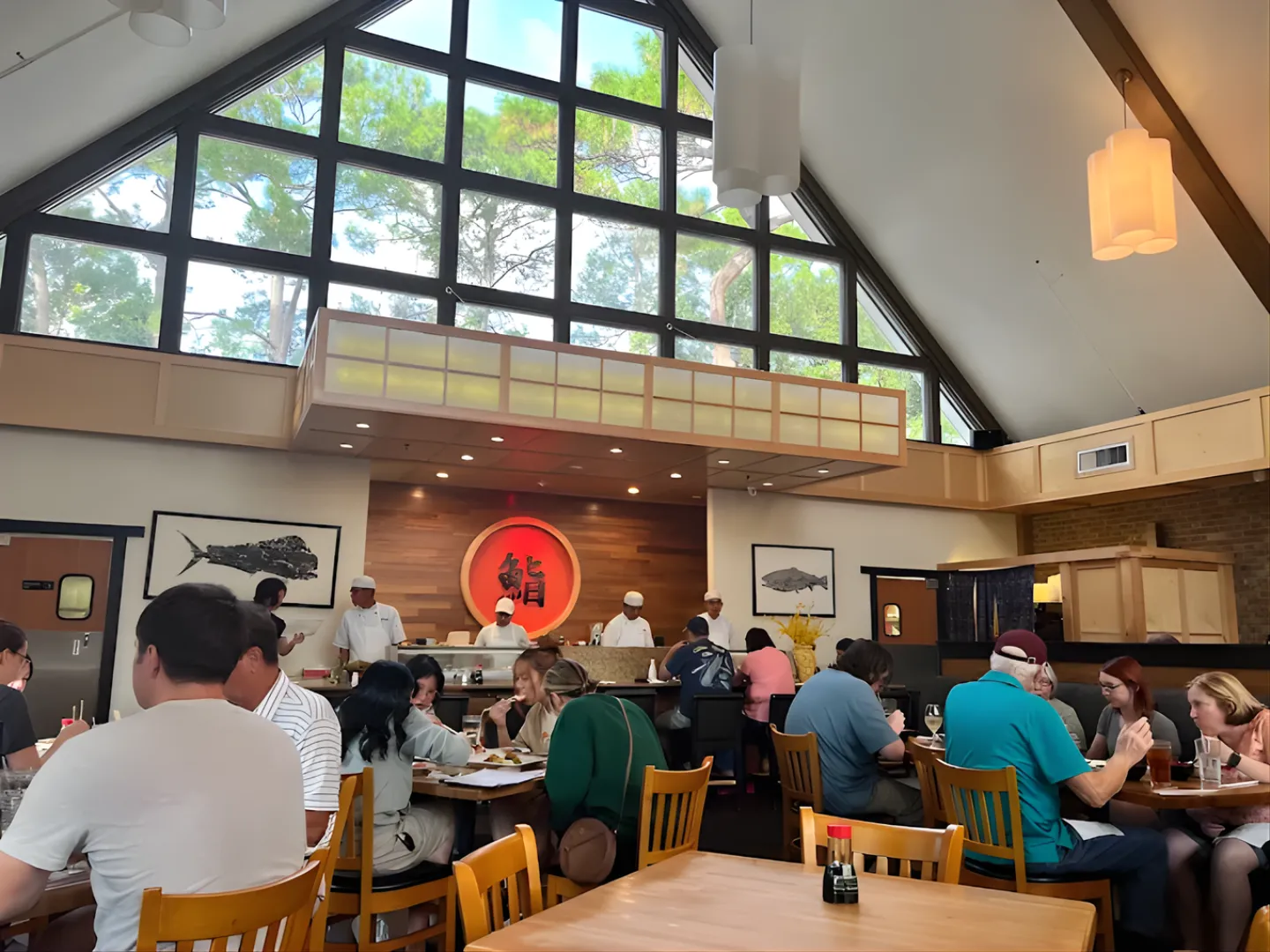 Dining room inside Sake Café Pensacola