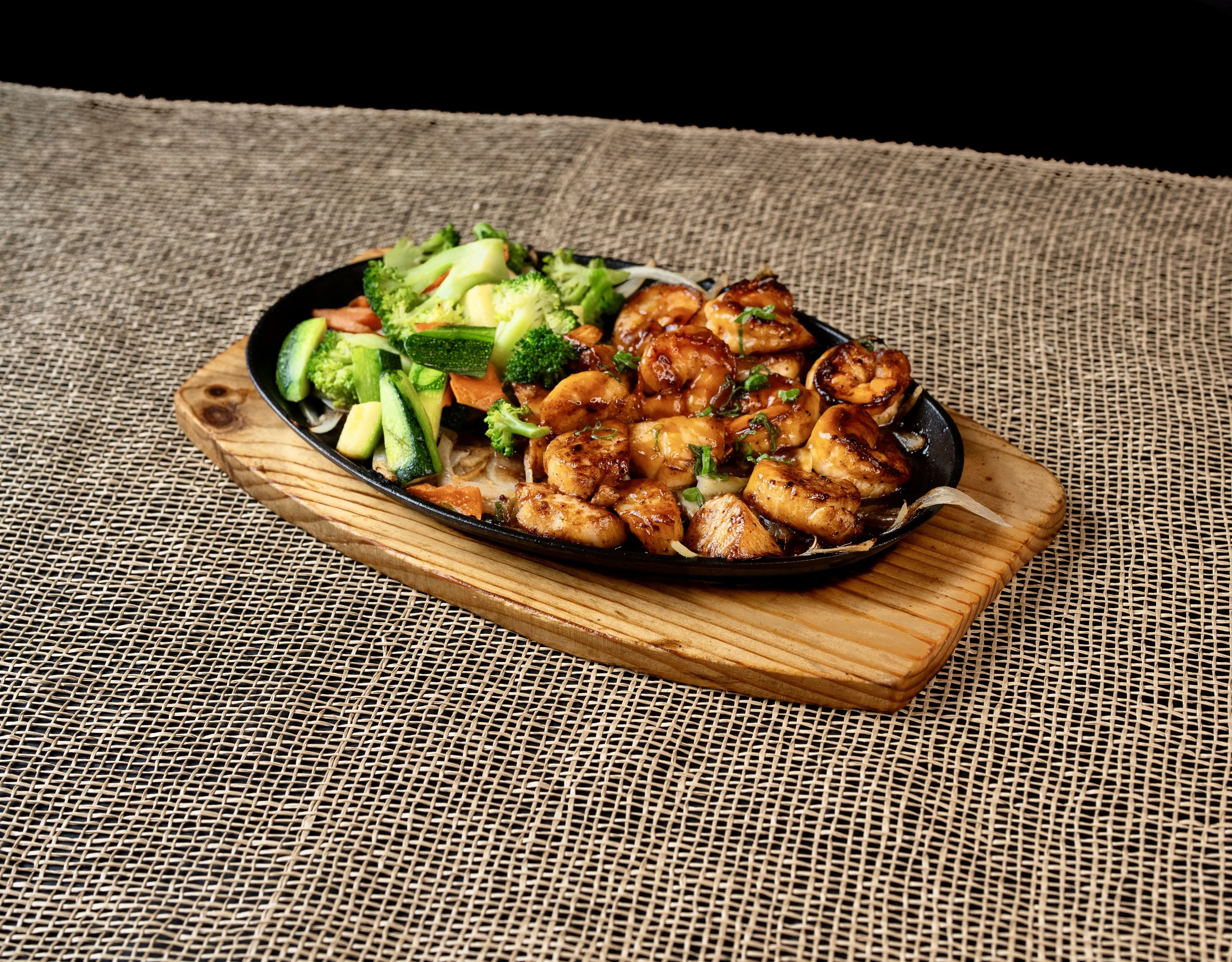 Hibachi shrimp dinner at Sake Café Pensacola