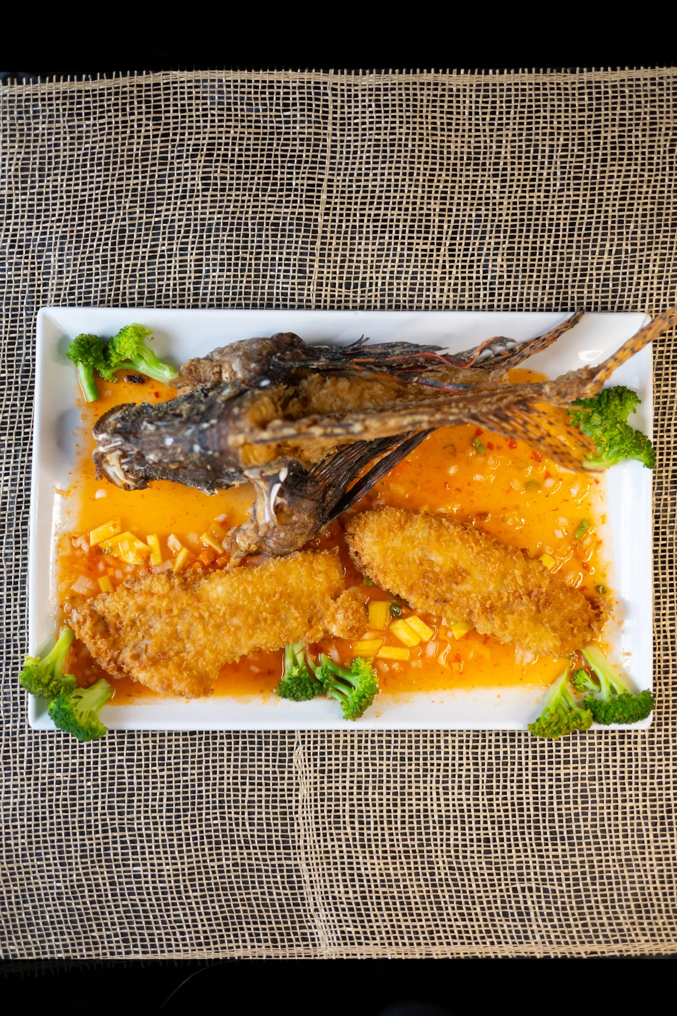 Lionfish dish at Sake Café Pensacola