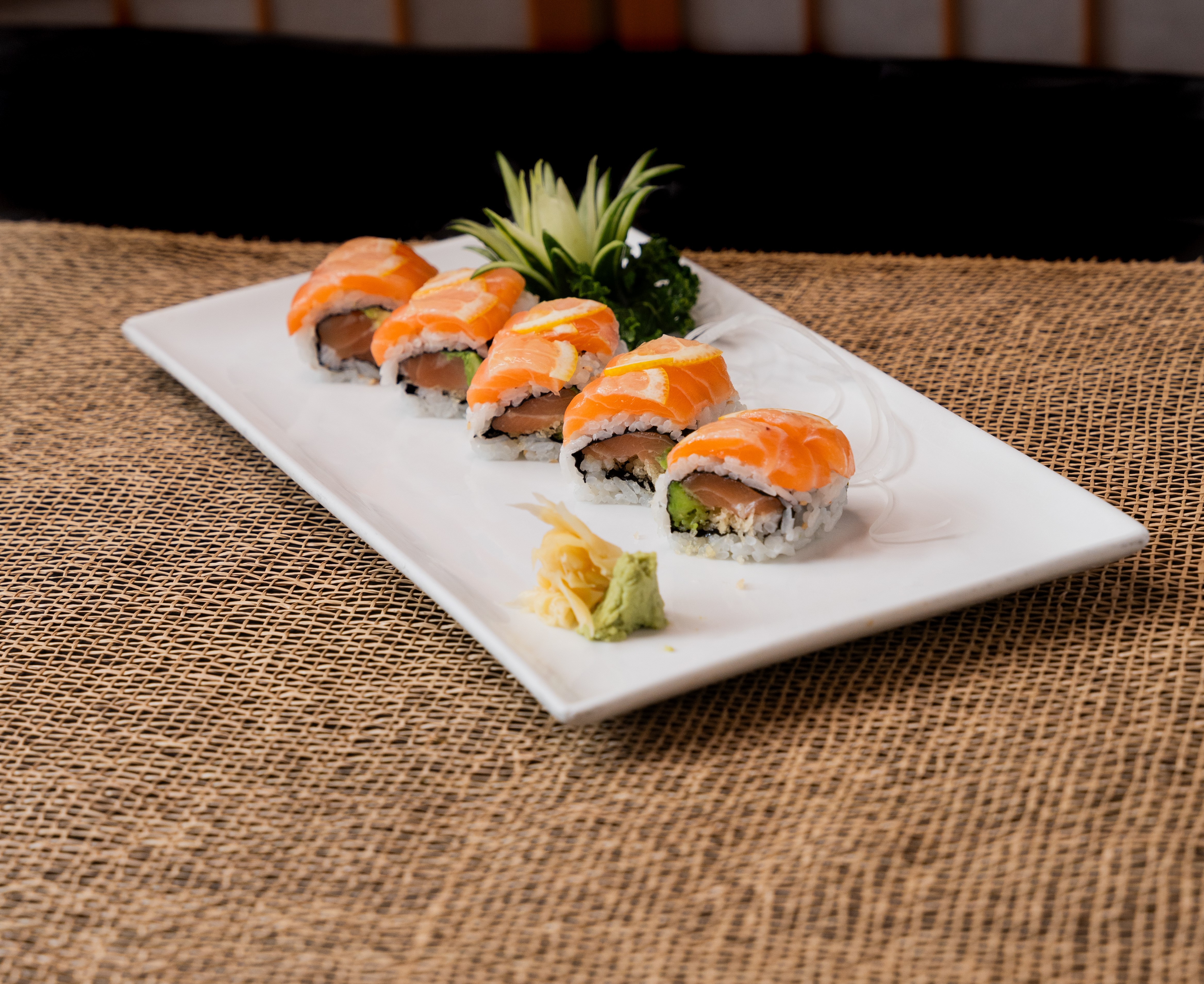 Yellow Dragon roll at Sake Café Pensacola