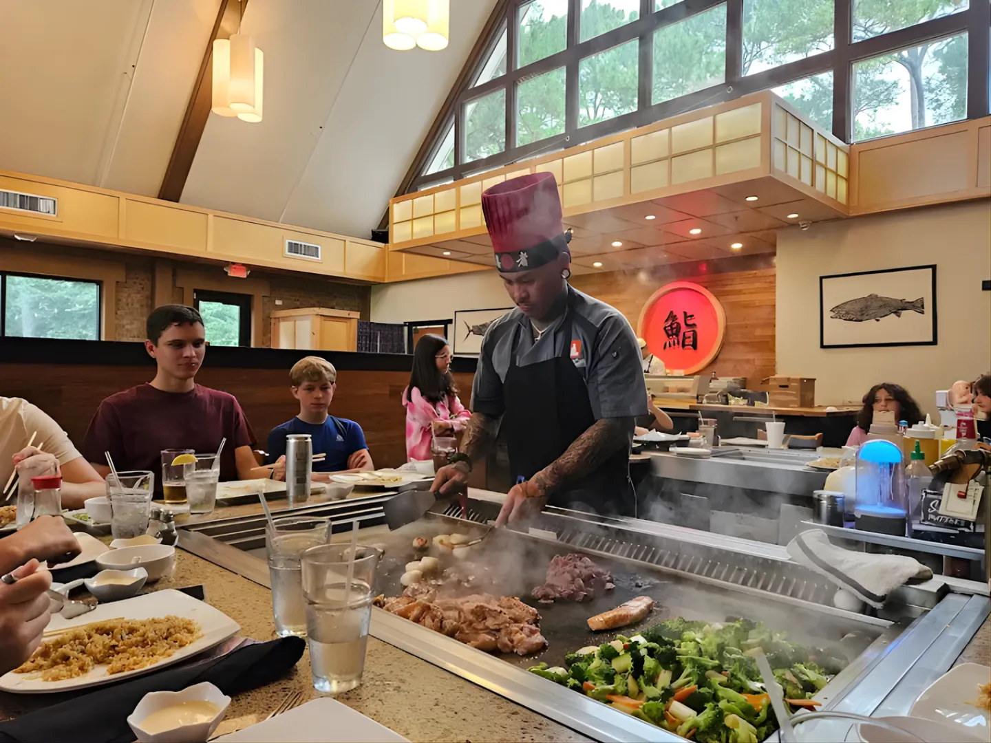 Hibachi dining at Sake Café Pensacola
